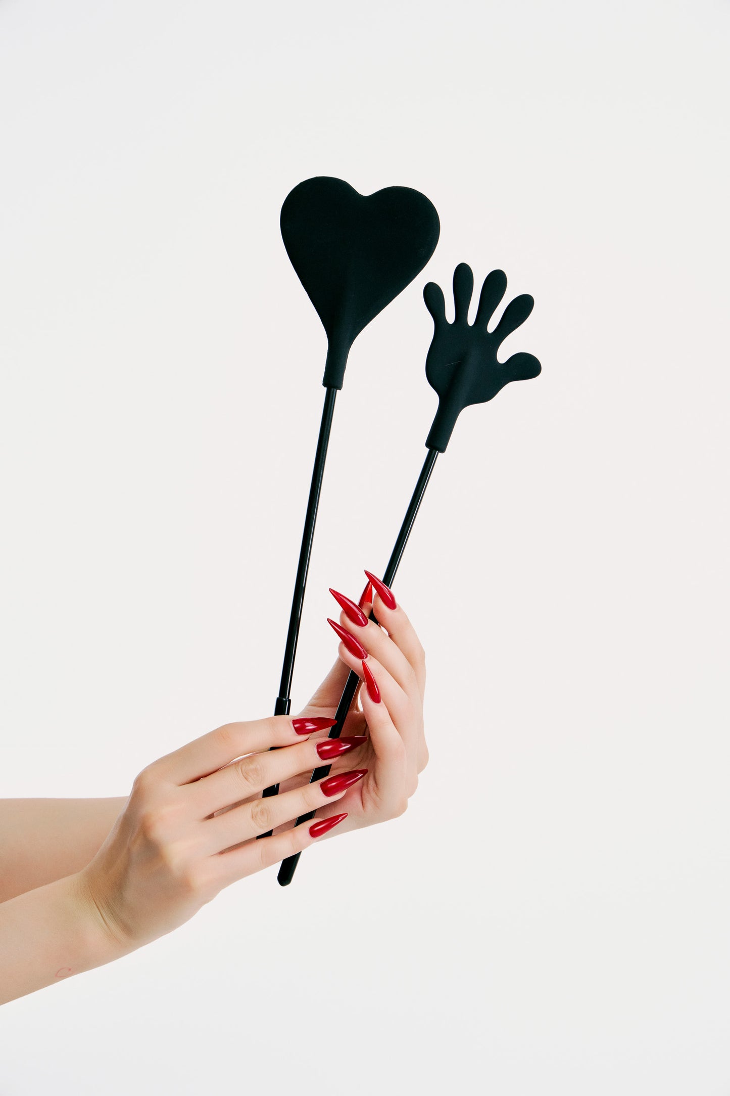 Hearted/Hand-shaped silicone spanking paddle